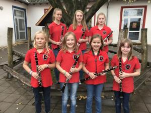 Klarinette: Caroline, Sarah, Katharina, Katharina, Eva, Sontje, Lena